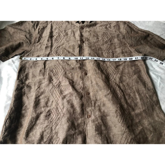 SOBRINO Short Sleeve Button front Shirt Mens Size L - Picture 5 of 6